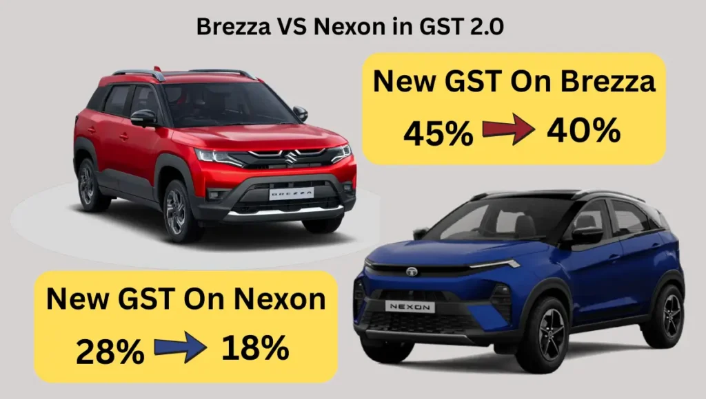 Brezza vs Nexon after GST rate cut