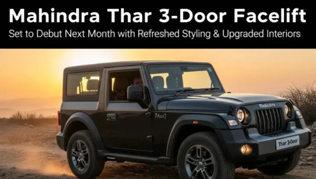 Mahindra Thar 3-door Facelift