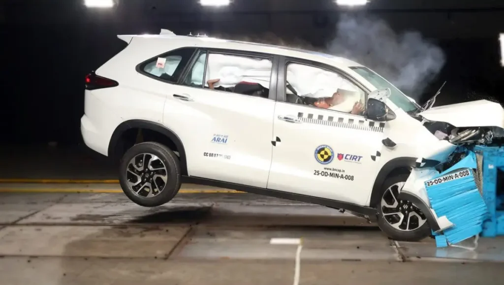 Maruti Invicto crash test 5 star Safety Rating