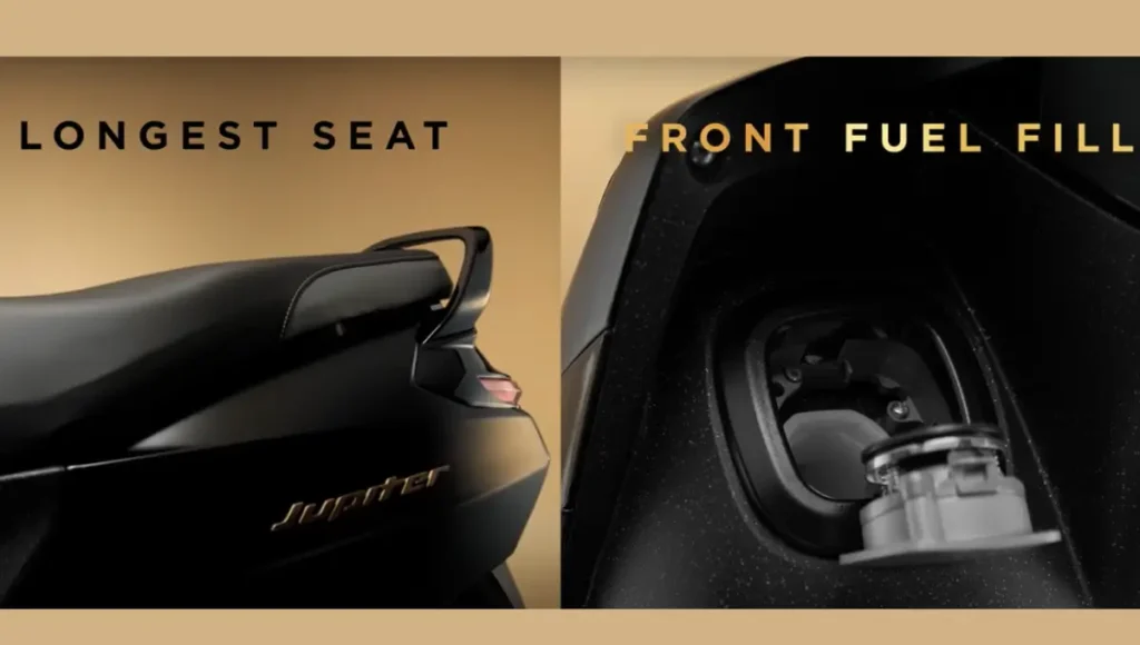 New Jupiter longest seat Front fuel fill