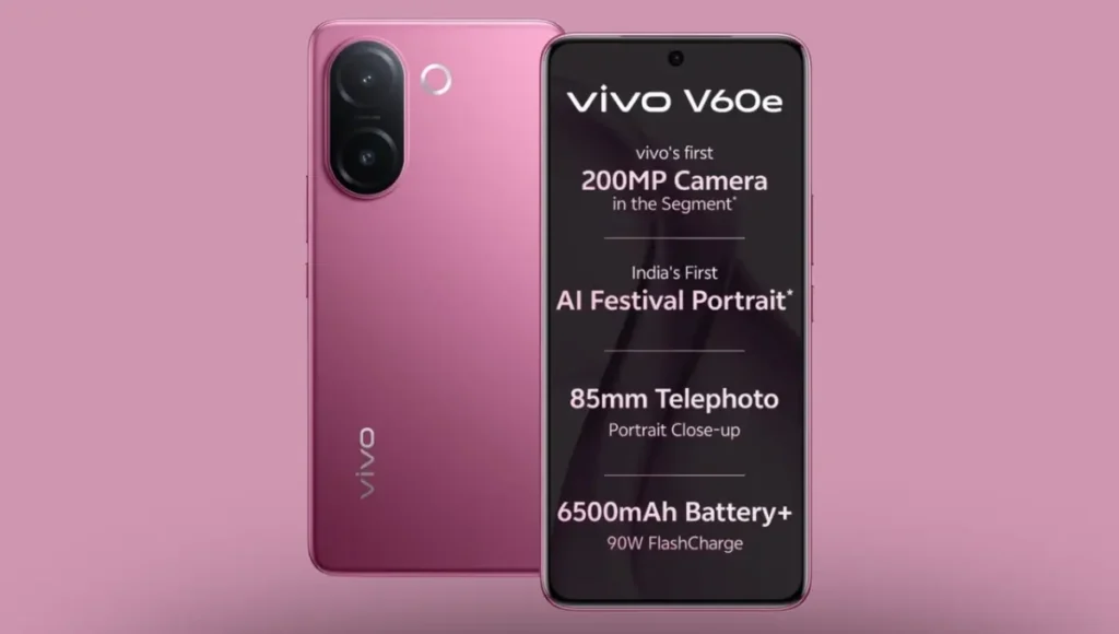 Vivo V60e 5G launch in india