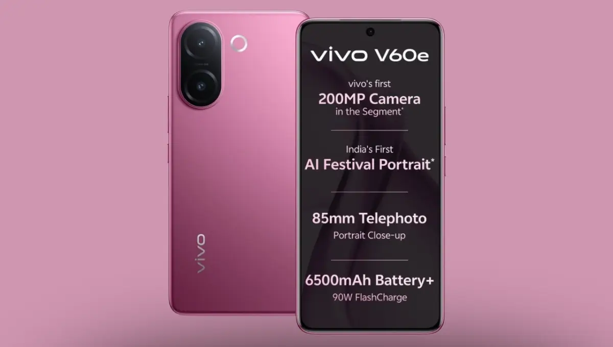 Vivo V60e 5G launch in india